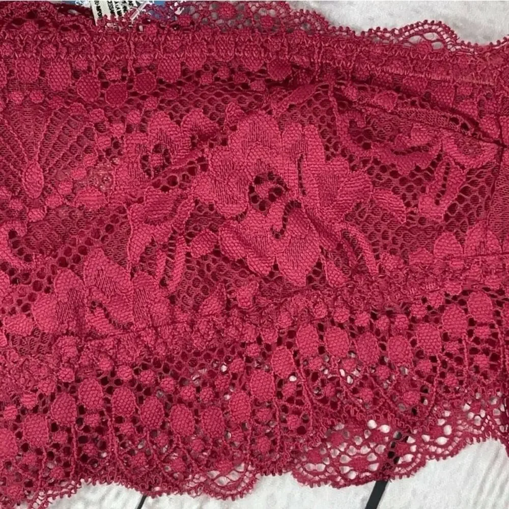Free People Intimately Small Bandeau Lacey Looks Floral Bundle of 3